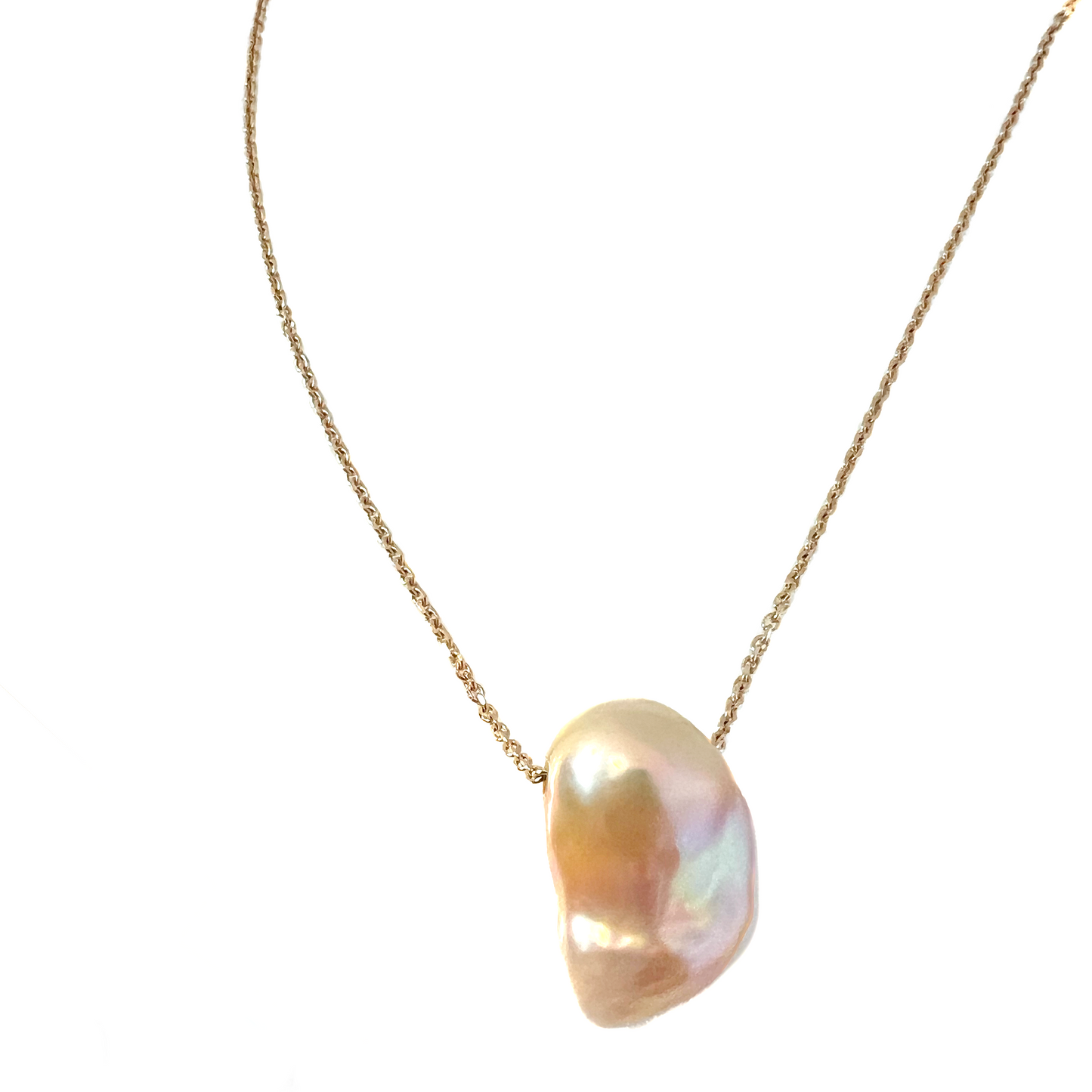 Peach Baroque South Sea Pearl Necklace
