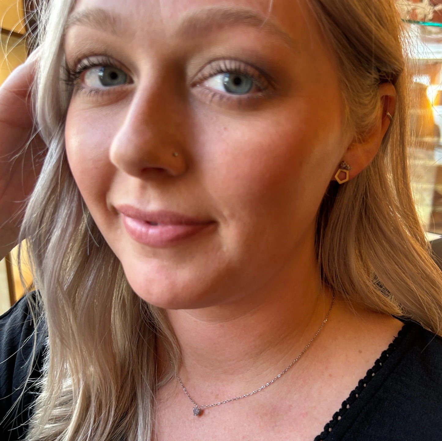 Purple Diamond Necklace