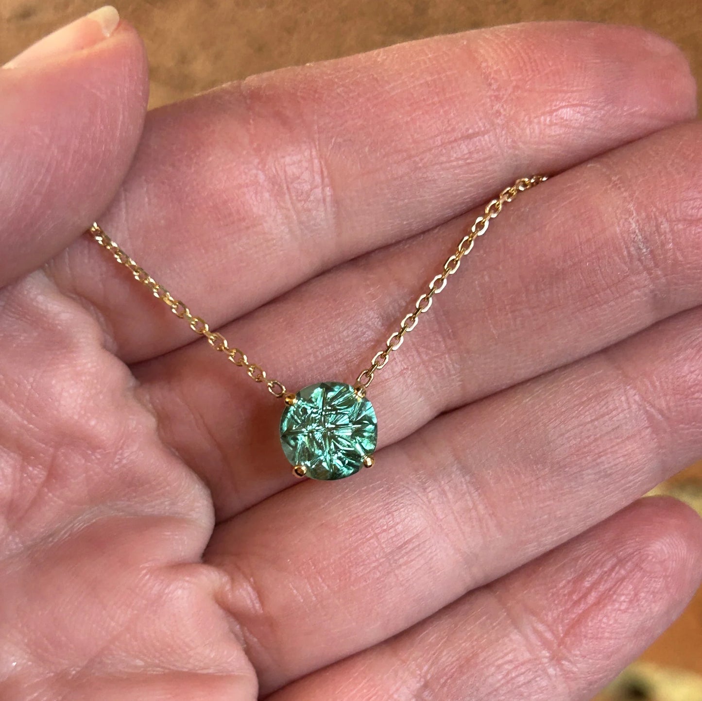 Seafoam Tourmaline Necklace