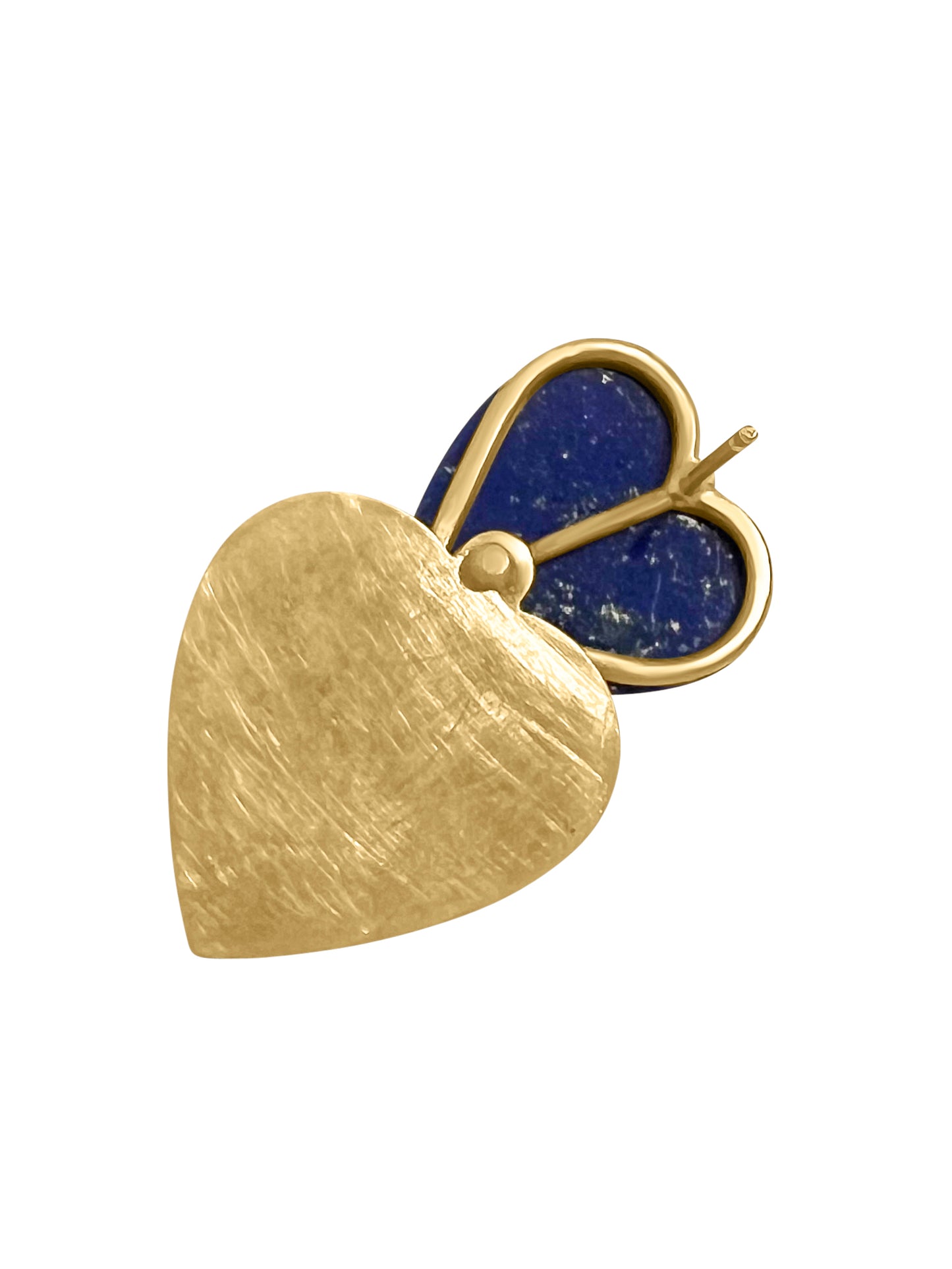 Lapis Lazuli Heart Earrings