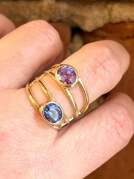 Double Sapphire Ring