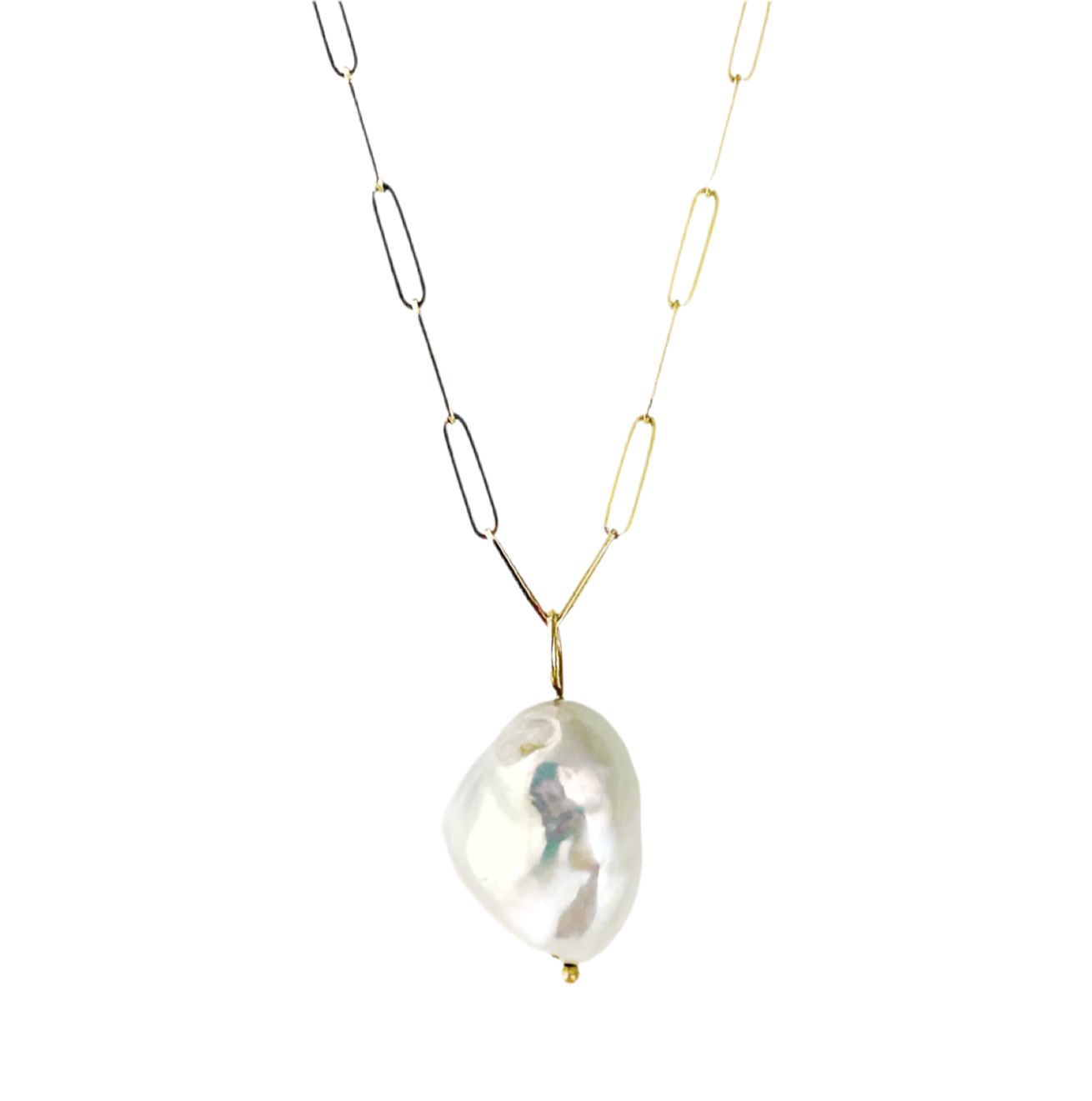 White Baroque Pearl Pendant