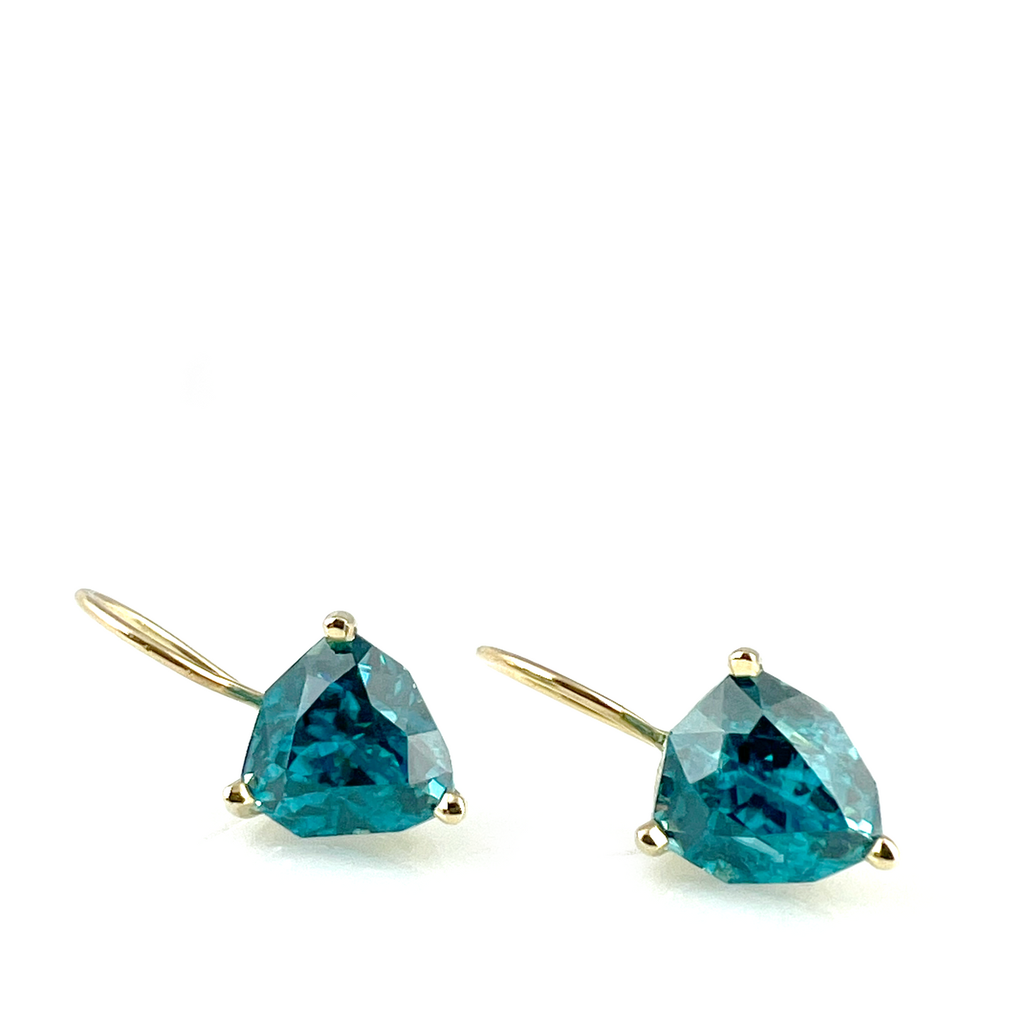 Blue Zircon Earrings