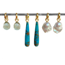 Long Turquoise Earring Drops