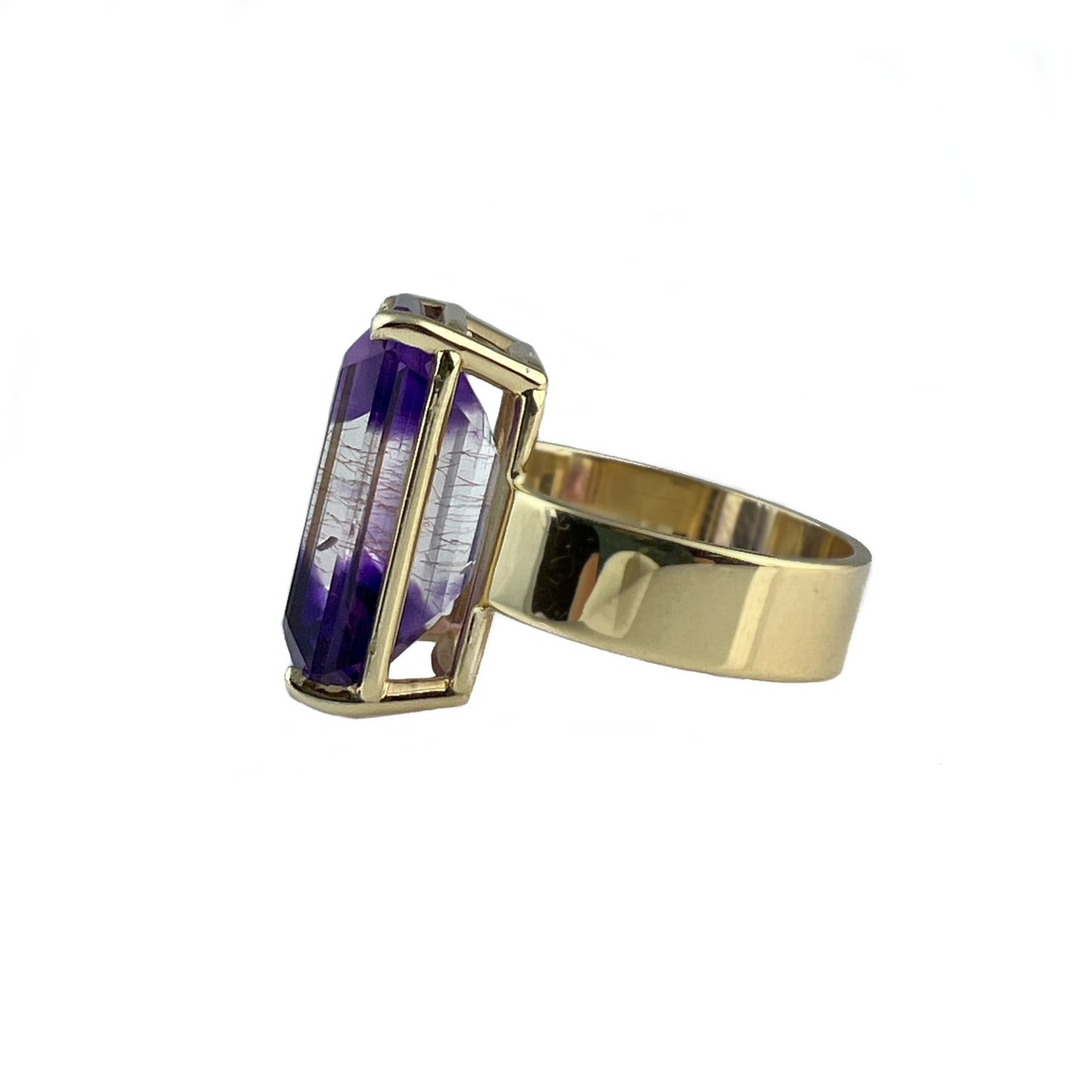 Bi-color Amethyst Ring