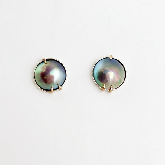 Sea of Cortez Mabé Pearl Studs