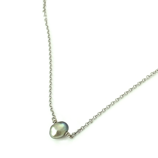 Sea of Cortez Keshi Pearl Necklace