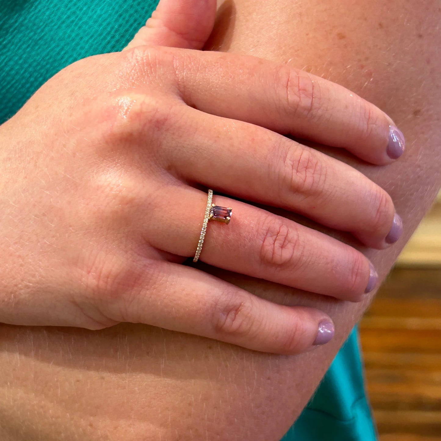 Bicolor Sapphire Ring