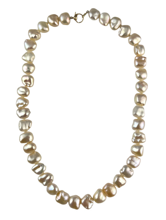 Square Keshi Pearl Necklace