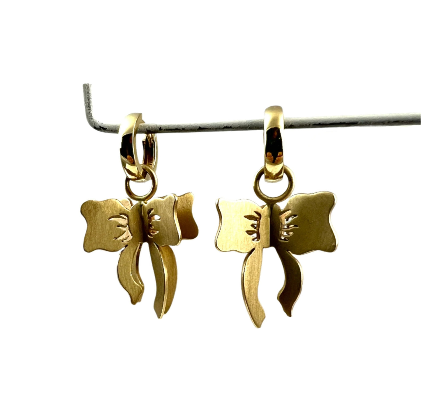 3D Bow Drop Earring Charms