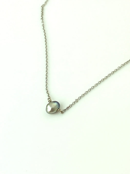 Sea of Cortez Keshi Pearl Necklace