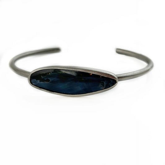 Pietersite Cabochon Cuff Bracelet