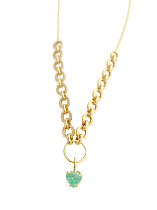 Mint Merelani Garnet Antique Chain Necklace