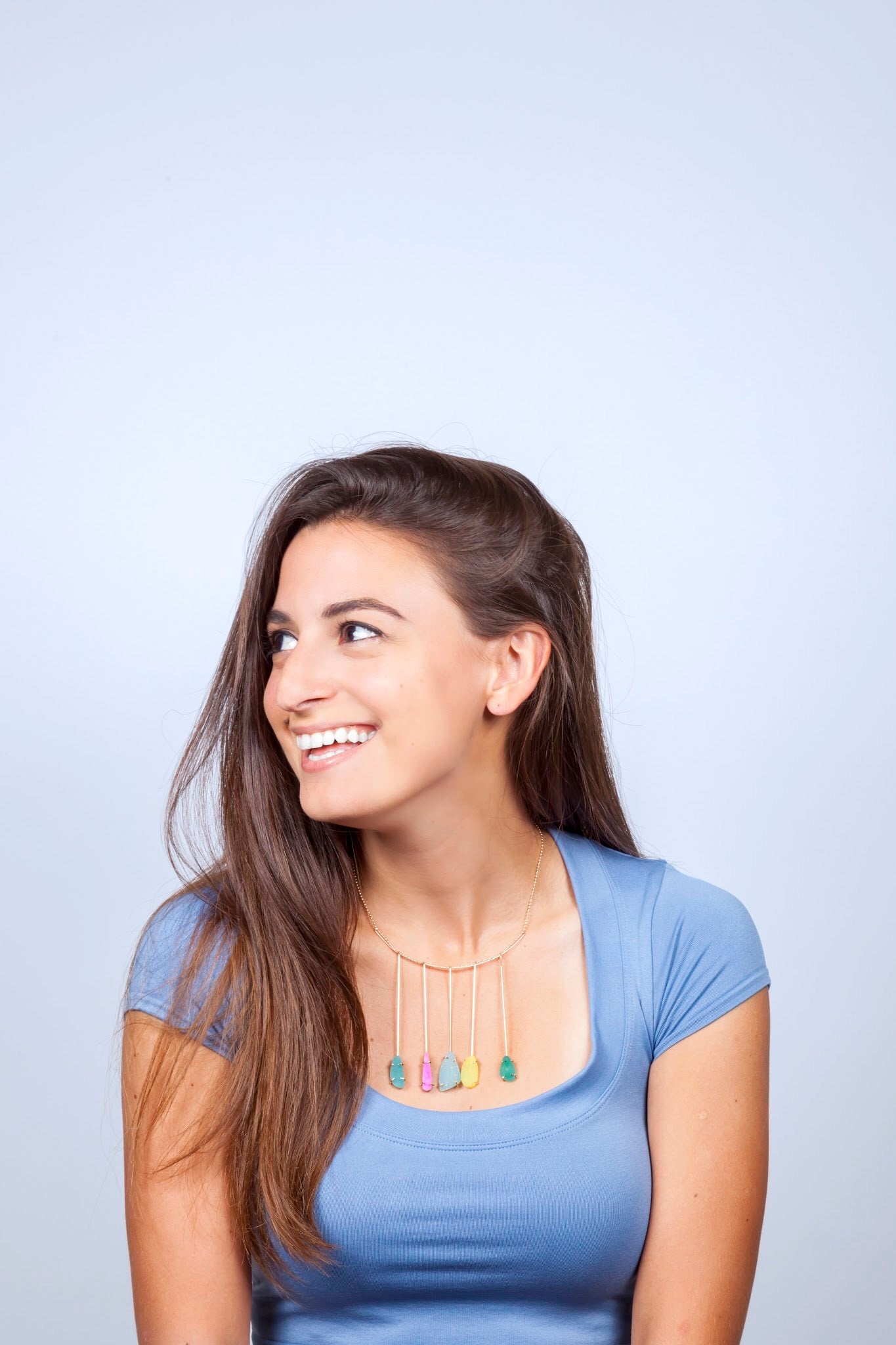 5 Druzy Drop Necklace